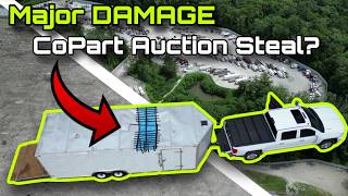 I Bought and fixed a Totaled 10000 Enclosed Car Trailer for a FRACTION of the price [upl. by Eisen]