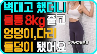 무릎관절에 무리없는 걷기 대신 이 동작을 벽 대고 매일 하세요 한달 뒤 뱃살 등살 다 빠지고 하체근육에 놀라운 변화가 생깁니다 몸통줄이는운동 내장지방빼는운동 중년운동 [upl. by Bal]