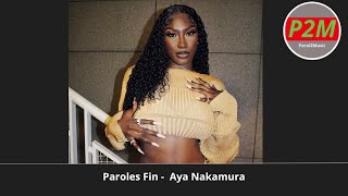 Paroles Fin  Aya Nakamura son officiel [upl. by Jilly463]