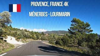 Driving in Provence France from Ménerbes to Lourmarin [upl. by Flann]