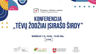 Konferencija tėvams ir globėjams „Tėvų žodžiai įsirašo širdy“ [upl. by Milas]