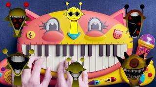 SIMON THEME INCREDIBOX SPRUNKI  PHASE 12345 amp 6 ON A CAT PIANO [upl. by Allard]