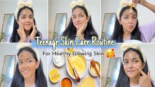 টিনএজারদের জন্য বেস্ট স্কিন কেয়ার রুটিন  Teenage Skincare Routine For Healthy amp Glowing Skin ✨ [upl. by Follmer]