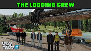 This Is One Busy Log Landing  Logging Crew 149  Farming Simulator 2022  FDR Logging [upl. by Acquah355]