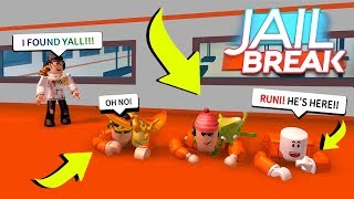 YOUTUBER JAILBREAK HIDE N SEEK Roblox [upl. by Nadabas]