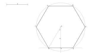 Hexágono regular dado el apotema [upl. by Gentilis]