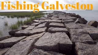 Fishing on Galveston North Jetty [upl. by Lamar883]