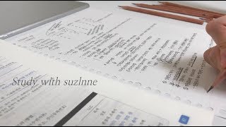 사각사각 연필소리랑 같이공부해요  STUDY WITH ME 연필 ASMR real time   수린 suzlnne [upl. by Hickie156]