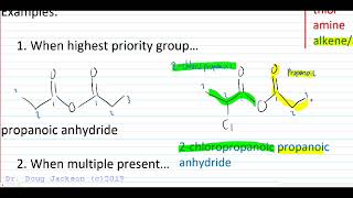 Naming Anhydrides [upl. by Naujled]