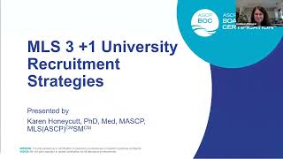 ASCP BOC PDAC Live Event – Recruitment Strategies [upl. by Cirdes]