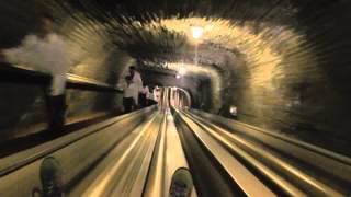 Wooden slide in a salt mine in Austria [upl. by Hilde]