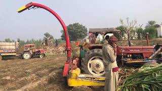 Sailage making machine on tractor [upl. by Donaghue211]