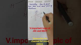 How to find lone pair of electrons lone pair and bond pairs in ammoniajee neet shortsfeed [upl. by Elleivad]