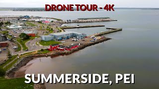 Summerside Skyline A Majestic 4K Drone Tour of PEIs Coastal Gem [upl. by Kinsley]