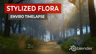 Stylized Environment Timelapse in Blender [upl. by Valerio]