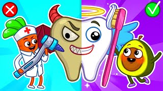 Wobbly Tooth 🦷 💪🪥 Go To The Dentist and Protect Your Teeth by Pit amp Penny Family [upl. by Hcirdla418]