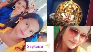 Saptami Vlog 😍❤️✨🤞🏻 Durga Puja ❤️ Day1 Its your Sneha [upl. by Kirt]