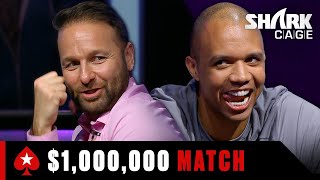 NEGREANU vs IVEY for 1 MILLION ♠️ Best of Shark Cage ♠️ PokerStars [upl. by Ensoll523]