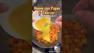 Huevos con Papas y Chorizo  Shorts [upl. by Linden524]