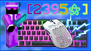 Solo Bedwars Keyboard amp Mouse Sounds  ASMR [upl. by Osrick]