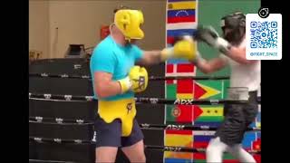 Saul Alvarez vs Oleksandr Gvozdyk sparring [upl. by Yttisahc]