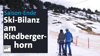 Abschluss der SkiSaison Zu Besuch im Skigebiet GrasgehrenRiedbergerhorn  Abendschau  BR24 [upl. by Koerner]