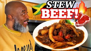 How to make Jamaican Stew Beef  Deddys Kitchen [upl. by Irrol]