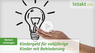 Kindergeld für volljährige Kinder mit Behinderung  Erklärvideo [upl. by Eugilegna]