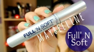 MMM Maybelline FULL N SOFT Mascara First ImpressionDemo♡ [upl. by Alah]