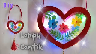 Dekorasi Rumah Lampu Cantik Dari KertasHome Decoration Idea [upl. by Dill793]