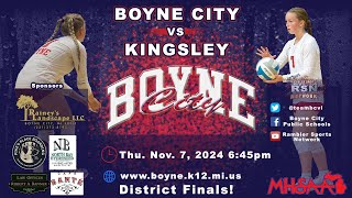 RSN Presents Boyne City vs Kingsley District Final Playoff Volleyball 11724 [upl. by Heer]