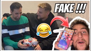 GEBURTSTAGS PRANK an BABA😂❤️FAKE IPHONE 📱   JamooTv [upl. by Atteinotna]