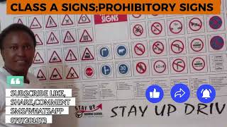 TRAFFIC SIGNS AND THEIR MEANING PROHIBITORY SIGNS PASS ROAD SIGNS AND HIWAY SIGNS [upl. by Morentz]