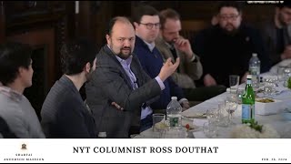 Kellner Academy Presents New York Times Columnist Ross Douthat  22624  Shabtai Yale [upl. by Naval]