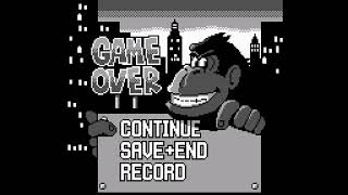 Donkey Kong Game Boy GAME OVER Screen [upl. by Spevek966]