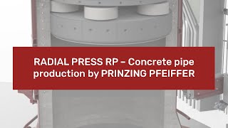 Concrete pipe production with Radial Press RP by PRINZING PFEIFFER [upl. by Audras687]