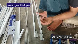 Full Merakit Rangka Lemari dua pintu Aluminium kaca [upl. by Suter]