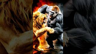 Gorilla vs Lion shorts [upl. by Merline]