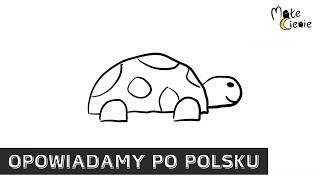 Jak narysować prostego żółwia  Rysowanie dla dzieci łatwe [upl. by Pillihpnhoj386]