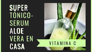 SERUM NATURAL CASERO ALOE VERA Y VITAMINA C ✅Como hacer Gel Aloe Vera Puro Cosmetica Natural Casera [upl. by Rimas399]