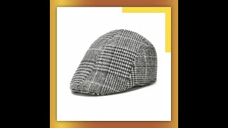 2024 Retro Newsboy Caps Men Octagonal Hats British Painters Hat Autumn Winter Berets Herringbone [upl. by Nywroc]