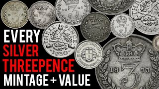 Every Silver Threepence  Mintage  Value [upl. by Asillam]