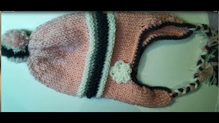 MAGLIA TUTORIAL COME FARE UN CAPPELLO CON PARAORECCHIE CHULLO 4 di 4 [upl. by Glassco]