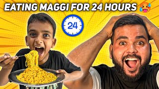 Eating Maggi For 24 Hours Challenge 🥵 Zeeshan Rone Laga 😭 [upl. by Ruella]