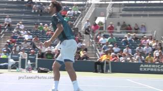 Dimitrov and Del Potro practice 2012 US Open [upl. by Nohpets]