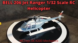 BELL 206 Jet Ranger II 132 Scale Revell Plastic Kit converted to flying RC Helicopter with XK K200 [upl. by Alleuqram963]