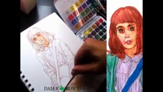 Aquafine Watercolor with Alex Castaneda [upl. by Aihsatsan]