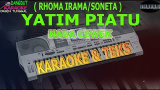 karaoke dangdut YATIM PIATU RHOMA IRAMA SONETA NADA CEWEK kybord KN24002600 [upl. by Wyndham]