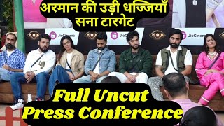 Bigg Boss OTT3 Full Uncut Press Conference Armaan Malik EXPOSED Sana Makbul Target Naezy Angry [upl. by Llaccm]