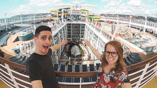 Boarding The LARGEST CRUISE SHIP IN THE WORLD  Symphony of the Seas Inaugural Cruise [upl. by Mauro]